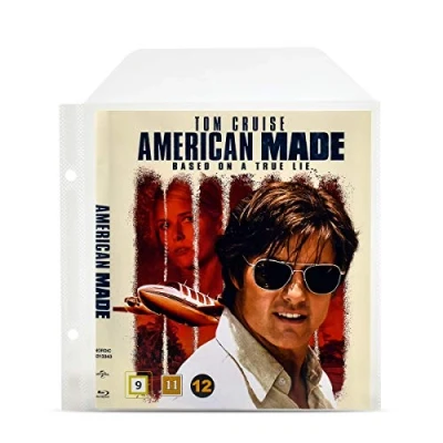 Image of 3L Blu Ray Sleeves BluRay Protective with Binder Holes Cover &amp; Disc Holder for Storage 50 Pcs 10286