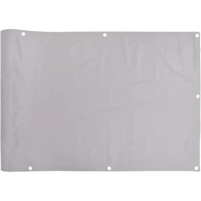 Image of vidaXL Balcony Privacy Screen Grey 500x75 cm PVC