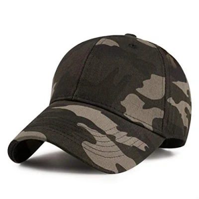 Image of GADIEMKENSD Structured Baseball Cap Cotton Camo Hat for Women Men Basic Military Hats Custom Items Plain Work Caps Trucker Dad Outdoor Sports Golf Running Hiking Army Green