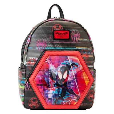 Image of Loungefly Across The Spiderverse Lenticular Mini Backpack Marvel