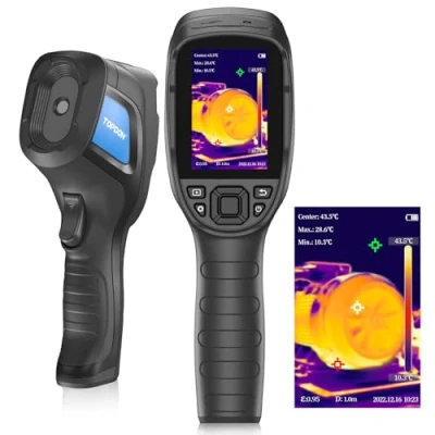 Image of TC004 Lite Thermal Imaging Camera, TOPDON 240 x 180 IR Resolution 15 Hour Battery Life Handheld Infrared Imager with 1x / 2X 4X Zoom Level, 4F 1022F Range, High and Low Temperature Alarm