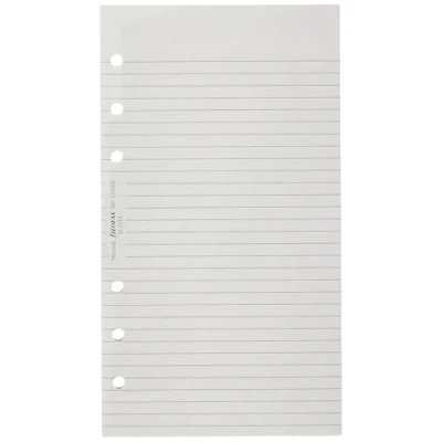 Image of Filofax Personal Ruled Notepaper White