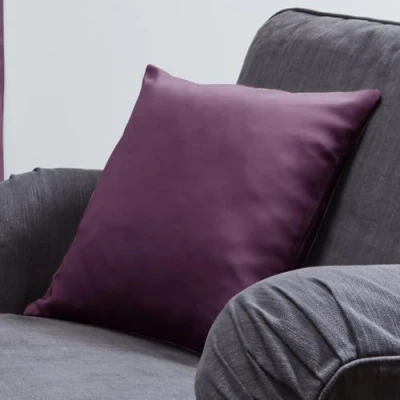 Image of John Aird Pair of Super Soft Cushion Covers 18&quot; x (set 2) (Aubergine)
