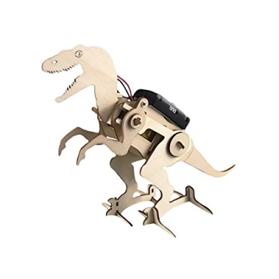 Image of Funtime Gifts Children&#039;s Construction Kit wooden walking dinosaur