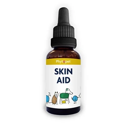Image of Phytopet skin Aid 30ml Vetanary supplement Internal Support For Trouble Free Dogs, Cats, Horses, Pets Ezema, Dry And Flakey