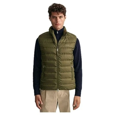 Image of GANT Waistcoat, Men&#039;s, Size: Large, Juniper green