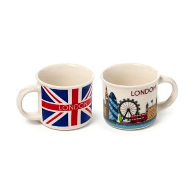 Image of Puckator London Icons Set of 2 Porcelain Espresso Cups
