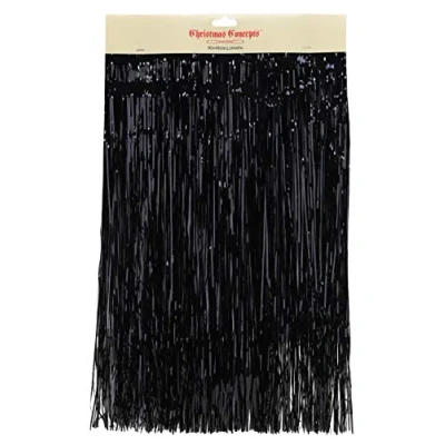 Image of Christmas Concepts® Shiny Lametta Tree Decorations (Black)