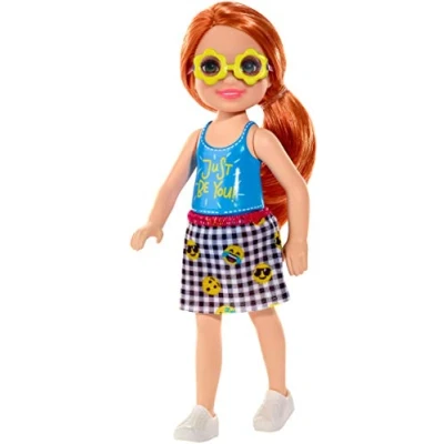Image of Barbie Club Chelsea Doll Redhead with Just be You top