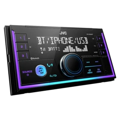 Image of JVC KW X850BT Mechless 2 Din Digital Media Receiver with Bluetooth, USB Compatible iPhone/Android