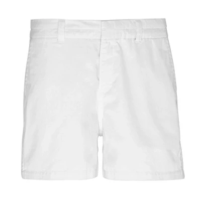 Image of Asquith &amp; Fox Women&#039;s Chino Shorts, White (White 000), 14 (Size:Large)