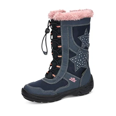 Image of Lico Cathrin Snow Boot, Navy Pink, 2.5 UK