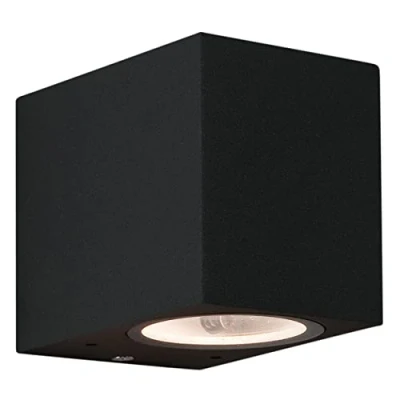 Image of Astro Exterior Wall Light, Zinc, 6 W, Textured Black