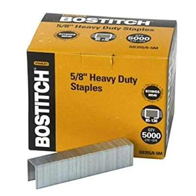 Image of Bostitch Heavy Duty Premium Staples, Staples 85 130 Sheets, 5/8&quot; 5,000 (SB353/8 5M) (Packaging May Vary)