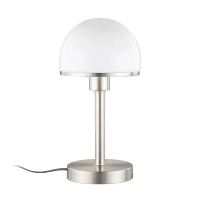 Image of Table Lamp &#039;Jolie&#039; (Modern) in White Made of Metal for e.g. Bedroom (1 Light Source, E27) from Lindby Desk Lamps