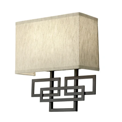 Image of Lanza 2 Light Indoor Wall Oil Rubbed Bronze, E14
