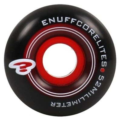 Image of ENUFF Corelites Wheels, Unisex Adult, Black/Red, One Size