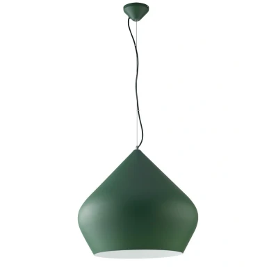 Image of Tholos Dome Ceiling Pendant, Green, E27