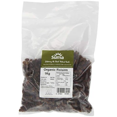 Image of Suma Organic Raisins 1 kg (Pack of 2)