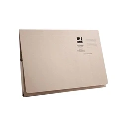 Image of Q Connect Long Flap Document Wallet Foolscap Buff Pk 50 KF03930