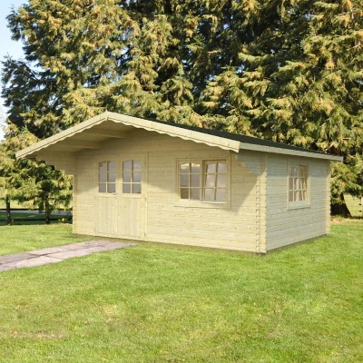 Image of Palmako Sally 5.3m x 4.1m Log Cabin Garden Building (44mm)