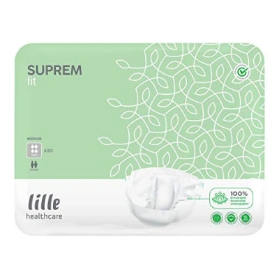 Image of Lille Healthcare Suprem Fit All in One Incontinence Briefs Maxi Medium (1 Pack of 20)