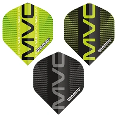 Image of WINMAU Michael Van Gerwen Specialist Player Design Darts Flight pack 3 Sets Per (9 flights in total)