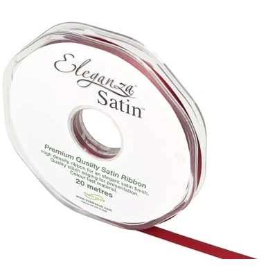 Image of ELEGANZA Double Faced Satin 6mm Claret No.31, 6 mm x 20m
