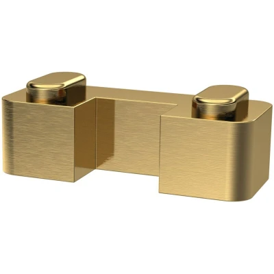 Image of Balterley Wetroom Accessories Screen Support Foot Brushed Brass