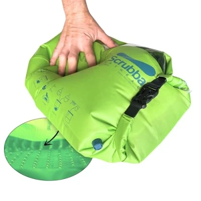 Image of Scrubba Wash Bag Portable Washing Machine Lightweight Manual for Travel, Camping, Laundry, Baby Clothes Travel Essentials, Gift use Laundry Detergent, 150 Grams