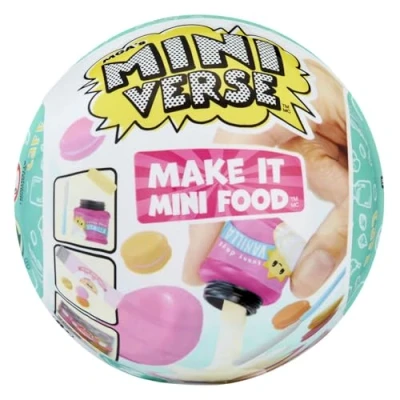 Image of MGA&#039;s Miniverse Make It Mini Food Cafe Series 2 DIY Resin Play in Blind Ball Packaging Unbox Surprise Ingredients &amp; Kitchen Accessories Great for Kids and Collectors Aged 8+