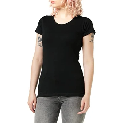 Image of Build Your Brand Women&#039;s Ladies Merch T Shirt, Black, XXXXXL