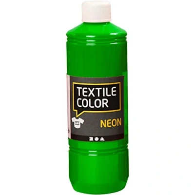 Image of Creativ Semi Covering Fabric Paint, neon Green, One Size