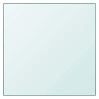 Image of vidaXL Transparent Tempered Glass Table Top for Coffee/Dining/Garden Tables 40x40 cm, 0.6 cm Thick