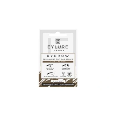 Image of Eylure Dybrow Permanent Tint for Brows Dye Kit Light Brown