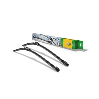 Image of 6J1955425A, 6J1955426A wiper blade HELLA Easy Set OE 9XW 358 164 011 475, 525mm Front Flat for left hand drive vehicles