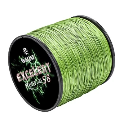 Image of Waline Super Strong 8 Strands Braided Fishing Line 300m 500m PE Multifilament 20lb 30lb 40lb 50lb 60lb 80lb Sea Braid (Army Green, 20lb/0.17mm/ 500m(547yds))