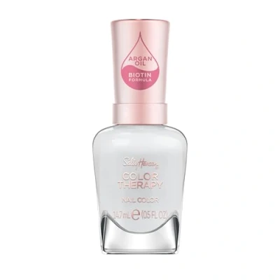 Image of Sally Hansen Colour Therapy Nail Polish, 469 Solidarity Dove, Strengthen and Nourish Nails, Infused with Biotin Argan Oil, 3 in 1 Formula, High Shine Finish, Salon Quality Results, 14.7ml