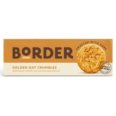 Image of BORDER GOLDEN OAT CRUMBLES 135G 12 PACK