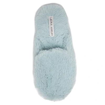 Image of Laura Ashley Womens All Plush Memory Foam Scuff Slippers, Light Brown, Small