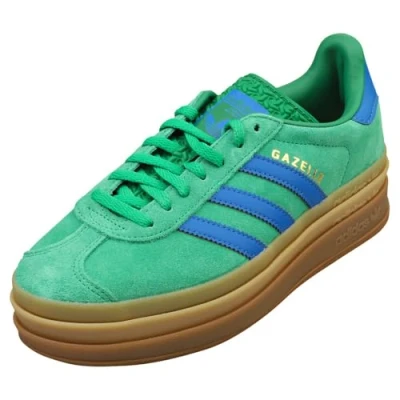 Image of adidas Originals Gazelle BOLD Trainers green supplier colour green, Women&#039;s, Size: 7, Leather