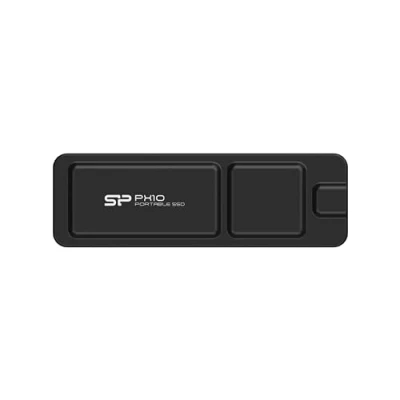 Image of Silicon Power 256GB PX10 USB C 3.2 Gen 2 Portable SSD (Black)