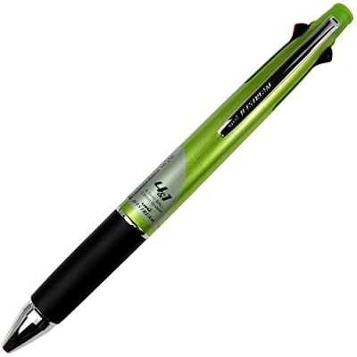 Image of Uni Jetstream Multi Function Pen, 4 Color Ballpoint Pen Light Green Barrel (MSXE510007.6)