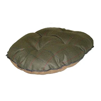 Image of Danish Design Newton Truffle Brown Check Machine Washable Dog/Puppy Quilted Mattress 30 Inch