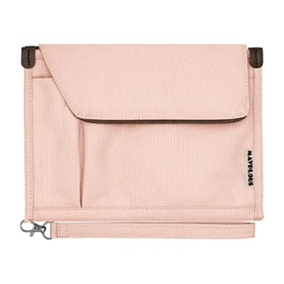 Image of A5 Conference Folder Business Organiser Bag Notepad Carrying Case Document Portfolio (Sweet Pink)