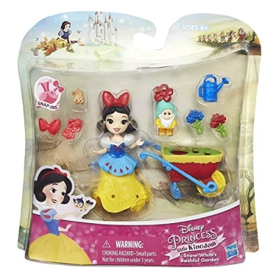 Image of Hasbro B7163 Disney Princess Little Kingdom Snow White&#039;s Bashful Garden, Brown