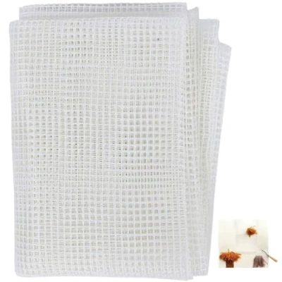 Image of Hooking Mesh Canvas Hook Rug Fabric Making Blank Diy Tool 100x150cm