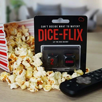 Image of Bubblegum Stuff Dice Flix Movie Night Decider Dice, Funny Games, Date Ideas, Couples Fun Navigational Tool And Roll