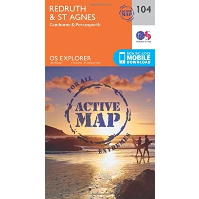Image of Explorer Active 104 Redruth &amp; St Agnes Map With Digital Version
