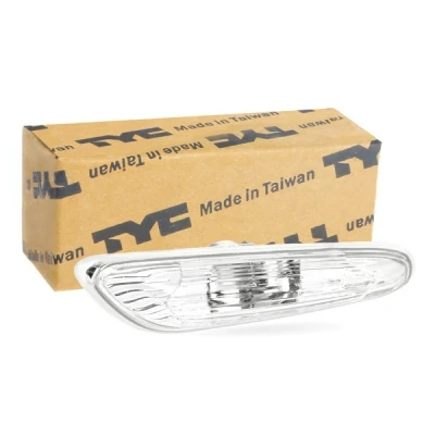 Image of 63136932998, 63137253326, 6932998, 7253326 Turn Signal TYC 18 0399 21 9 Crystal clear lateral installation without bulb holder BMW: 1 Hatchback